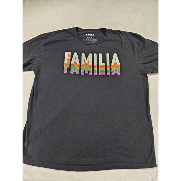 MAD Engine Other - Mad Engine Mens Familia Rainbow Graphic T-Shirt Black XL Short Sleeve Cotton